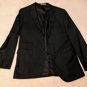 Custom Black indochino men’s suit ~42R jacket 34W x 32L